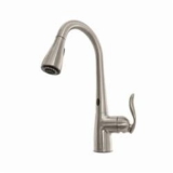 Moen® 7594ESRS Arbor™ Pulldown Kitchen Faucet, 1.5 gpm Flow Rate, Spot Resist™ Stainless, 1 Handle, 1 or 3 Faucet Holes, Traditional
