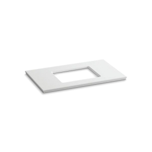 Kohler® 5457-S33 Solid/Expressions™ Solid Surface Bathroom Sink, 1-1/4 in OAH x 37-5/8 in OAW x 22-13/16 in OAD, White Top