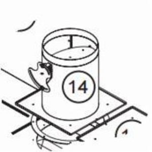Weil-McLain® 425-800-090 Flue Damper Assembly