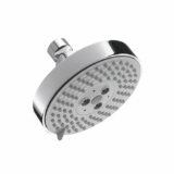 Hansgrohe 27457001 Raindance S 120 AIR 3-Jet Shower Head, Number of Spray Type: 3, BalanceAir/RainAir/WhirlAir Spray, 2.5 gpm Max Flow, Polished Chrome