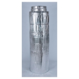 Thermo™ 2280-48-075 Foil/Reflective Bubble Duct Wrap Insulation, 75 ft L x 48 in W x 1 in THK