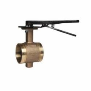 Grinnell Fire 68040EL B680 Butterfly Valve, 4 in Nominal, Grooved End Style, Bronze Body