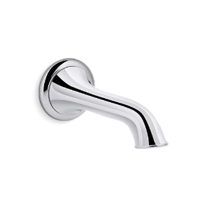 Kohler® 72791-CP Artifacts® Wall-Mount Bath Spout With Flare Design, Polished Chrome