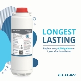 Elkay® 51600C High Capacity Replacement Filter, 3-1/8 in L x 3-1/8 in W x 9-1/2 in H, Plastic