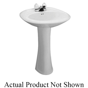 Mansfield® 328-4 Barrett 4IN Pedestal Lavatory Only Bone