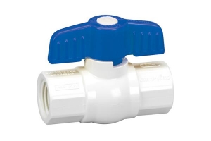 HOMEWERKS® VBVP40B5M Ball Valve, 1 in Nominal, FNPT End Style, PVC Body, EPDM Softgoods