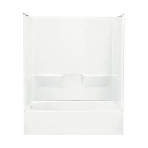 Sterling® 71040116-0 Bath/Shower, Performa™, 60-1/4 in L x 30 in W x 76-1/2 in H, Solid Vikrell®, White