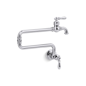 Kohler® 99270-CP Artifacts® Kitchen Sink Faucet, 3.2 gpm Flow Rate, Arc/Swivel Spout, Polished Chrome, 1 Handle