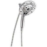 Brizo® 86220-PC Hydrati® Traditional Round 2-in-1 Shower, 6-7/8 in Dia Shower Head, 1.75 gpm Flow Rate, Full Body/Full Body With Massage/H2OKinetic®/Massage/Pause Spray, Polished Chrome