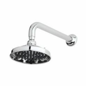 Rohl® BI00701-APC Retro Jet Shower Head, Bossini, 2 gpm, 1 Spray, 6 in Dia x 3-1/2 in H Head, Polished Chrome