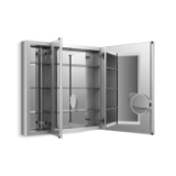 Kohler® 99011-NA Verdera® Triple Door Medicine Cabinet, 4-3/4 in OAL x 40 in OAW x 30 in OAH, Anodized Aluminum