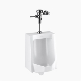 Sloan® 10001001 WEUS-1000 Standard Urinal and Flushometer, 0.125 gpf Flush Rate, Top Spud, Wall Mounting, Polished Chrome