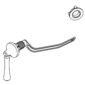 Kohler® 1292297-CP Trip Lever Assembly, Polished Chrome