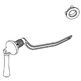 Kohler® 1292297-CP Trip Lever Assembly, Polished Chrome