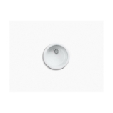 Kohler® 6565-96 Porto Fino™ Bar Sink, Round Shape, 18-3/8 in Dia x 8-5/8 in D, Top/Undermount, Enameled Cast Iron, Biscuit
