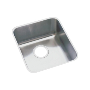 Elkay® ELUH1316 Lustertone™ Classic Kitchen Sink, 13-1/2 in L x 16 in W Bowl x 7-7/8 in D Bowl, 16 in L x 18-1/2 in W x 7-7/8 in H, Undermounting, 18 ga 304 Stainless Steel