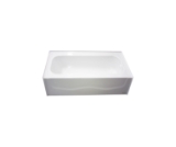 Clarion RE4601RX Bathtub with 17-1/2 in Apron, 59-3/4 in W, Right Drain