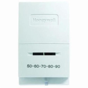 Honeywell Home T822K1018/U Low Voltage Thermostat, Non-Programmable Thermostat, SPST Action, Precision Snap Action Switch, R, W Terminal