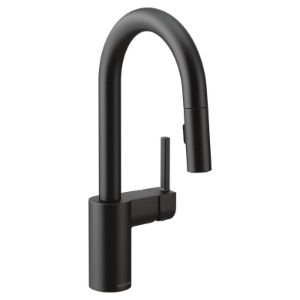Moen® 5965BL Pull-Down Bar Faucet, Align™, Matte Black, 1 Handle, 1.5 gpm