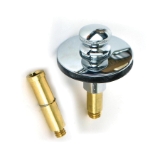 Watco® PUSH PULL® 38516-CP Tub Drain Stopper with 3/8 and 5/16 in Pin, Brass, Polished Chrome