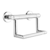 DELTA® 41550 Decor Assist™ Contemporary Toilet Tissue Holder with Assist Bar, 300 lb Capacity, 4-1/2 in H, Chrome