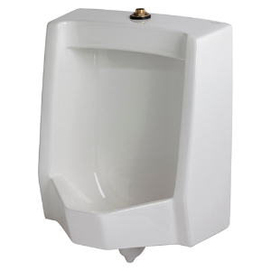 Gerber® GHE27800 Washout Spud Urinal, Monitor™, 0.125 to 1 gpf Flush Rate, Top Spud, Wall Mount, White