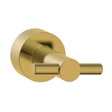 Gerber® D446161BB Parma® Robe Hook, 1 Hooks, 1-3/4 in OAH x 2-1/2 in OAW x 3-1/4 in OAD, Brass/Copper, Brushed Bronze