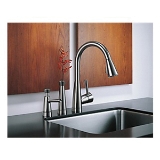 Brizo® RP42878-SS Venuto® Soap/Lotion Dispenser, Stainless Steel, 13 oz Capacity, Deck Mount, Brass