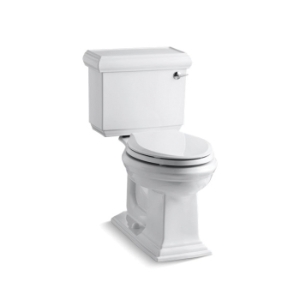 Kohler® 3816-RA-0 2-Piece Toilet, Memoirs® Classic Comfort Height®, Elongated Bowl, 16-1/2 in H Rim, 12 in Rough-In, 1.28 gpf, White