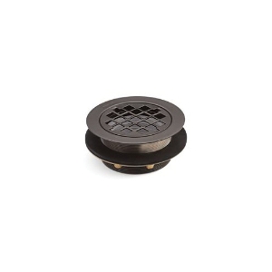 Kohler® 9132-2BZ Round Shower Drain, Solid Brass Drain