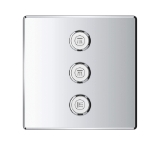 GROHE 29127000 Triple Volume Control Trim, 17.2 gpm Shower, StarLight® Polished Chrome