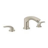 GROHE 25168EN2 Eurosmart® Roman Tub Faucet, 6.3 gpm, StarLight® Brushed Nickel, 2 Handles, Traditional