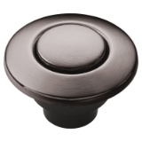 Moen® AS-4201-BLS Disposal Air Switch Button, Black Stainless