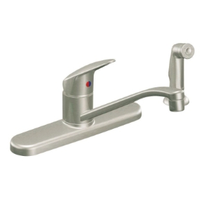 CFG CA40513SL Cornerstone™ Kitchen Faucet, 1.5 gpm Flow Rate, 8 in Center, Stainless, 1 Handle