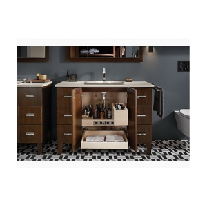 Kohler® 99567-1WR Roll-Out Appliance Storage, For Use With Kohler® Tailored Vanities, Wood, Natural Maple
