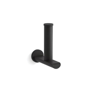 Kohler® 97502-BL Avid® Vertical Toilet Paper Holder, 5-3/4 in H, Zinc, Matte Black