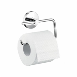 Hansgrohe 40526000 Logis Toilet Paper Holder, Brass, Polished Chrome