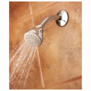 Moen® 6300EPBN Easy Clean® XL Eco-Performance Shower Head, 1.75 gpm Minimum, 1 Spray, Wall Mount, 2-1/2 in Head, Brushed Nickel