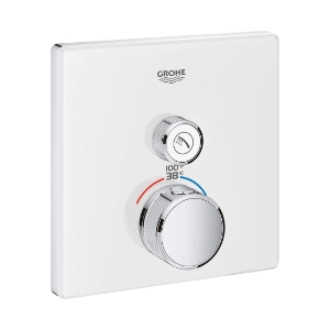 GROHE 29163LS0 Thermostatic Trim, 7.7 gpm Valve, StarLight® Moon White