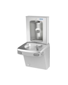 Oasis® 507049 Contactless Refill Station & Drinking Fountain Combo, Electronic Bottle Filler Sensor Operation, Refrigerated Chilling, Stainless Steel