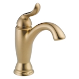 DELTA® 594-CZMPU-DST Linden® Lavatory Faucet, 1.2 gpm Flow Rate, 5-1/4 in H Spout, 1 Handle, Pop-Up Drain, 1 Faucet Hole, Champagne Bronze, Traditional