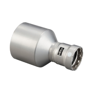 Viega MegaPress® 26755 Reducer, 4 x 3 in Nominal, Fitting x Press End Style, Carbon Steel