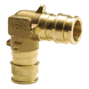 Uponor LF4710500 ProPEX® 90 Degree Elbow, 1/2 x 1/2 in Nominal, PEX End Style, LF Brass