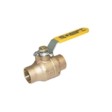 LEGEND 101-085NL S-1002NL Ball Valve With Handle, 1 in Nominal, C End Style, Forged Brass Body, Full Port