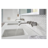 Gerber® G0013710 Wicker Park™ Undercounter Bathroom Sink, Square Shape, 16-1/8 in W x 16-1/8 in D x 6-15/16 in H, Deck/Wall Mount, Vitreous China, White