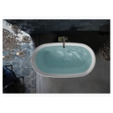 Kohler® 8332-0 Memoirs® Bathtub with Center Toe-Tap Drain and Kohler® Lithocast® Gloss Cover, Soaking, 59-11/16 in L x 34 in W, Center Drain, White