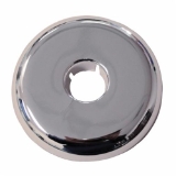 Wal-Rich 1731510 Split Escutcheon, 1-1/2 in Nominal, Plastic, Polished Chrome