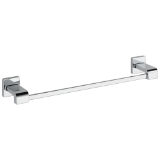 DELTA® 77518 Arzo® Towel Bar, 18 in L Bar, 3-1/2 in OAD x 2-1/8 in OAH, Brass, Chrome