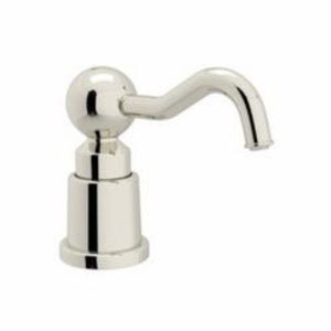 Rohl® LS650CPN Country Classic Soap/Lotion Dispenser, Polished Nickel, 12 fl-oz Capacity, Brass