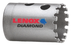 Lenox® Diamond™ 1211722DGHS Bi-Metal Multi-Purpose Hole Saw, 1-3/8 in Dia, 1-1/2 in D Cutting, Diamond Grit Cutting Edge